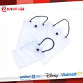 Clear PVC Bags with Button Closure